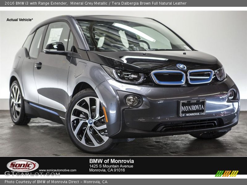 Mineral Grey Metallic / Tera Dalbergia Brown Full Natural Leather 2016 BMW i3 with Range Extender