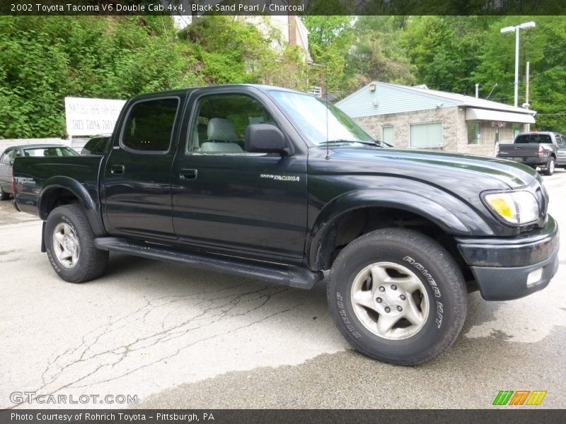 Black Sand Pearl / Charcoal 2002 Toyota Tacoma V6 Double Cab 4x4