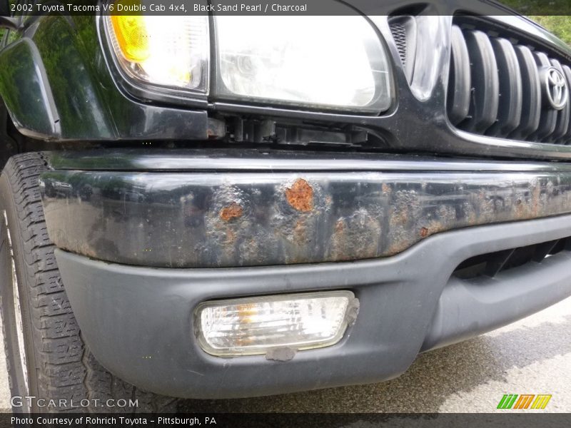 Black Sand Pearl / Charcoal 2002 Toyota Tacoma V6 Double Cab 4x4