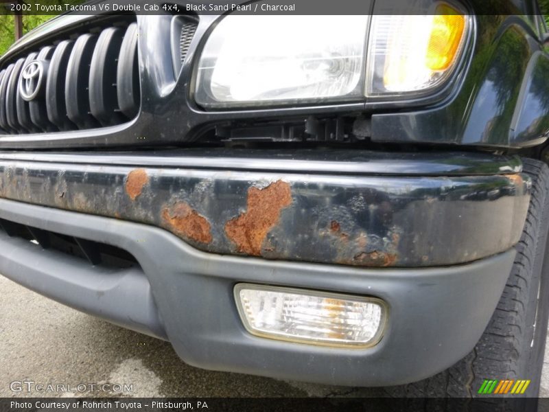 Black Sand Pearl / Charcoal 2002 Toyota Tacoma V6 Double Cab 4x4
