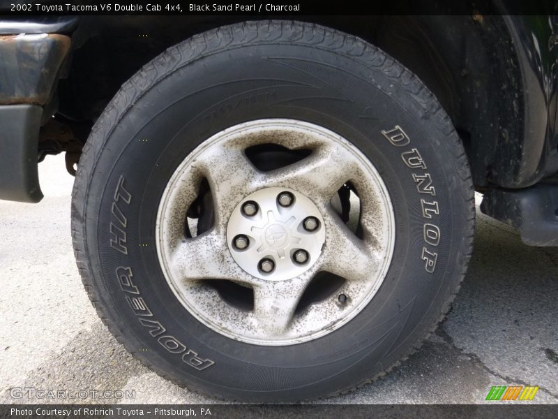 Black Sand Pearl / Charcoal 2002 Toyota Tacoma V6 Double Cab 4x4