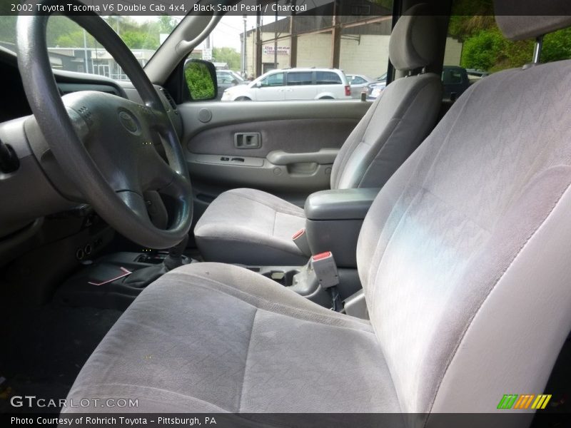 Black Sand Pearl / Charcoal 2002 Toyota Tacoma V6 Double Cab 4x4