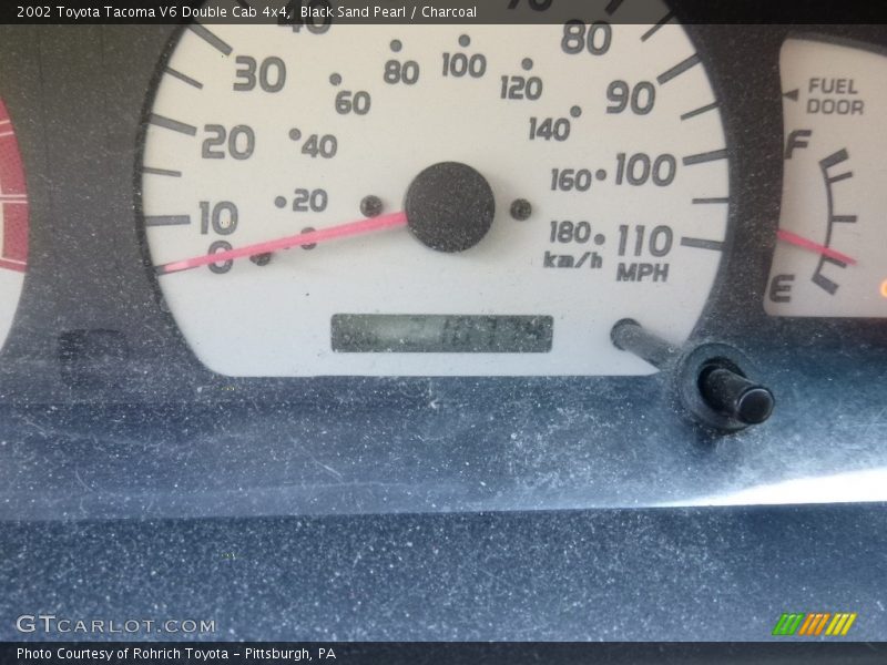 Black Sand Pearl / Charcoal 2002 Toyota Tacoma V6 Double Cab 4x4