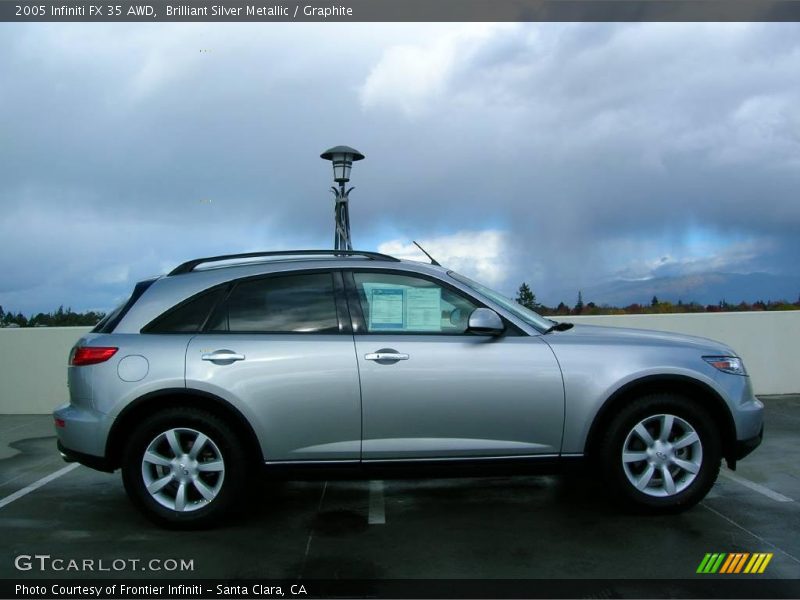 Brilliant Silver Metallic / Graphite 2005 Infiniti FX 35 AWD