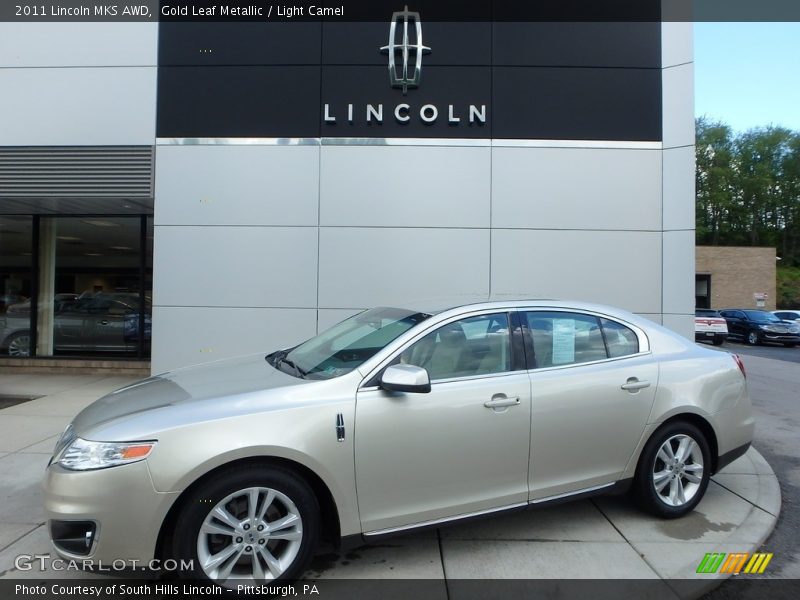 Gold Leaf Metallic / Light Camel 2011 Lincoln MKS AWD