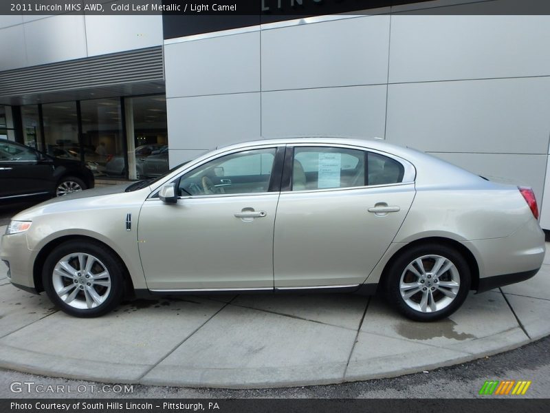Gold Leaf Metallic / Light Camel 2011 Lincoln MKS AWD