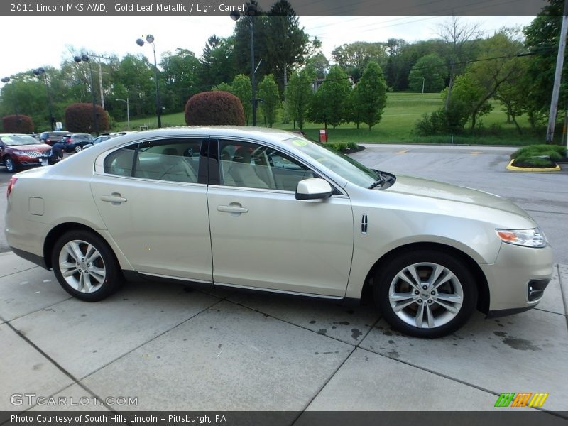 Gold Leaf Metallic / Light Camel 2011 Lincoln MKS AWD