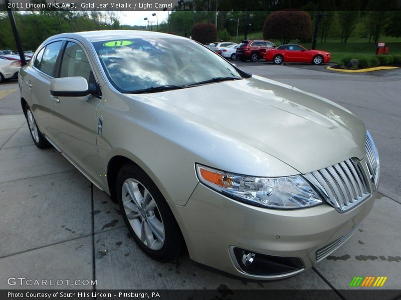 Gold Leaf Metallic / Light Camel 2011 Lincoln MKS AWD