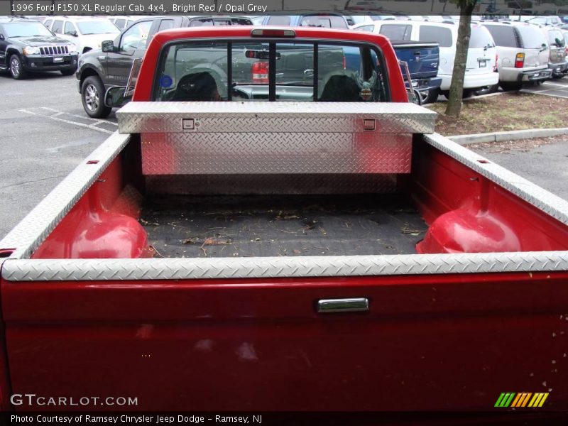Bright Red / Opal Grey 1996 Ford F150 XL Regular Cab 4x4