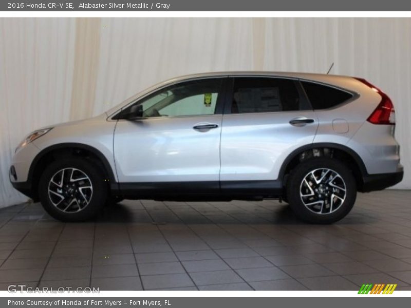 Alabaster Silver Metallic / Gray 2016 Honda CR-V SE