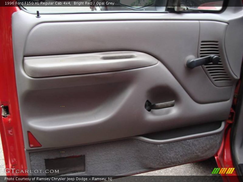 Bright Red / Opal Grey 1996 Ford F150 XL Regular Cab 4x4