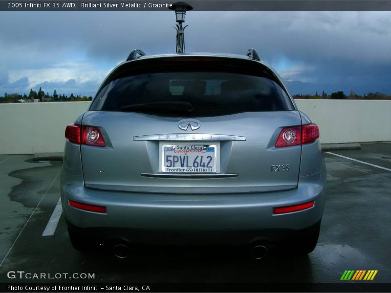 Brilliant Silver Metallic / Graphite 2005 Infiniti FX 35 AWD