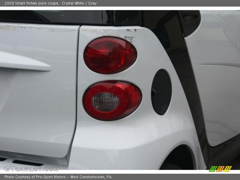 Crystal White / Gray 2009 Smart fortwo pure coupe