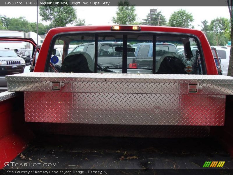 Bright Red / Opal Grey 1996 Ford F150 XL Regular Cab 4x4