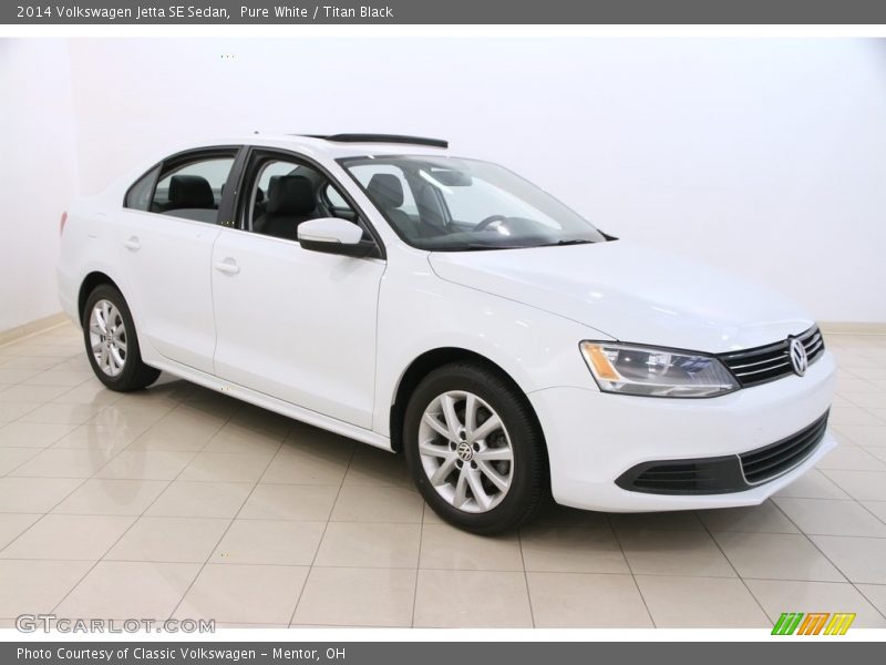 Pure White / Titan Black 2014 Volkswagen Jetta SE Sedan