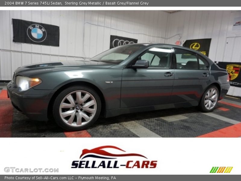 Sterling Grey Metallic / Basalt Grey/Flannel Grey 2004 BMW 7 Series 745Li Sedan