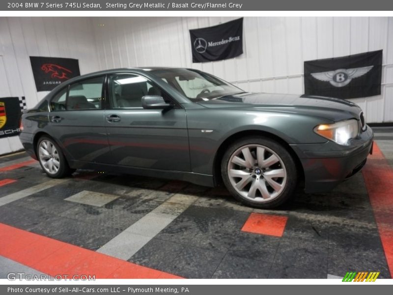 Sterling Grey Metallic / Basalt Grey/Flannel Grey 2004 BMW 7 Series 745Li Sedan