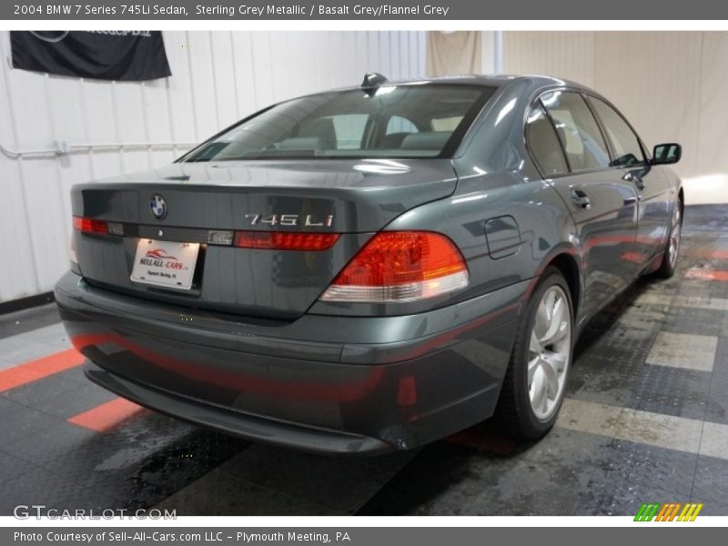 Sterling Grey Metallic / Basalt Grey/Flannel Grey 2004 BMW 7 Series 745Li Sedan