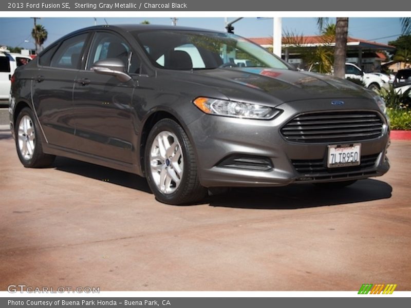 Sterling Gray Metallic / Charcoal Black 2013 Ford Fusion SE