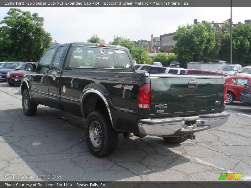 Woodland Green Metallic / Medium Prairie Tan 1999 Ford F250 Super Duty XLT Extended Cab 4x4