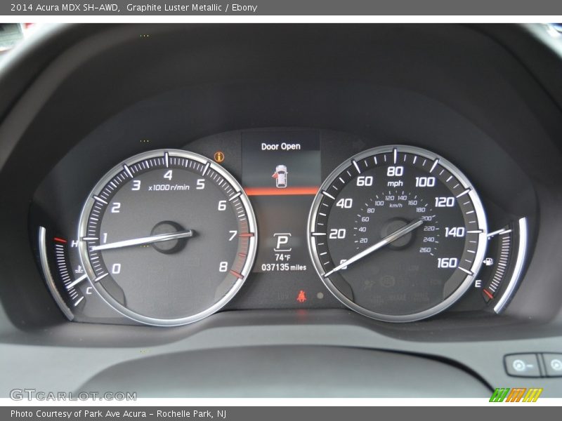 Graphite Luster Metallic / Ebony 2014 Acura MDX SH-AWD