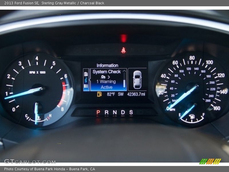 Sterling Gray Metallic / Charcoal Black 2013 Ford Fusion SE