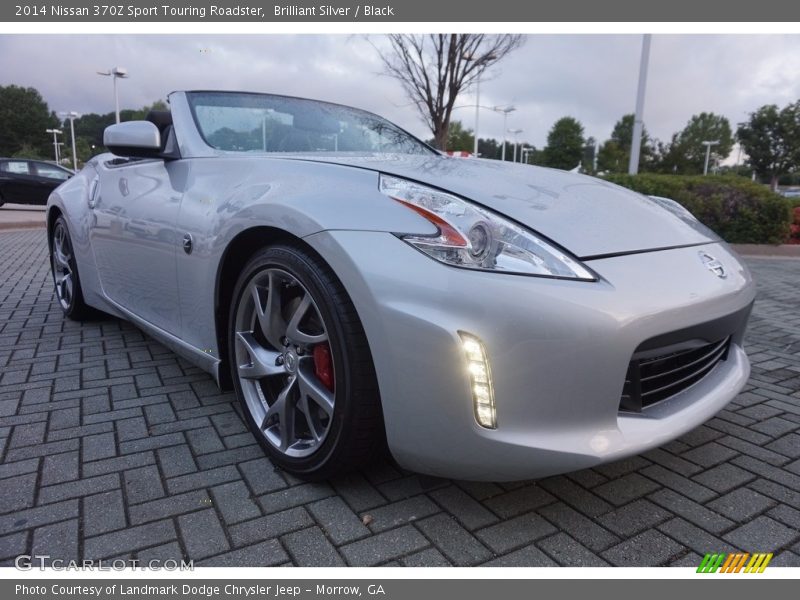 Brilliant Silver / Black 2014 Nissan 370Z Sport Touring Roadster