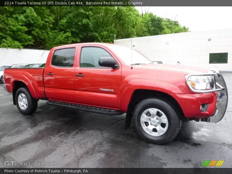 Barcelona Red Metallic / Graphite 2014 Toyota Tacoma V6 SR5 Double Cab 4x4