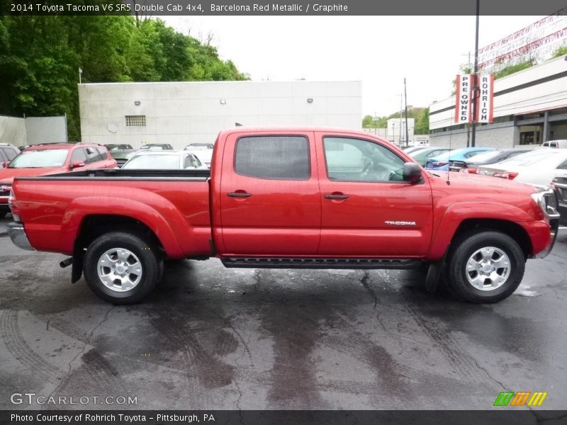 Barcelona Red Metallic / Graphite 2014 Toyota Tacoma V6 SR5 Double Cab 4x4