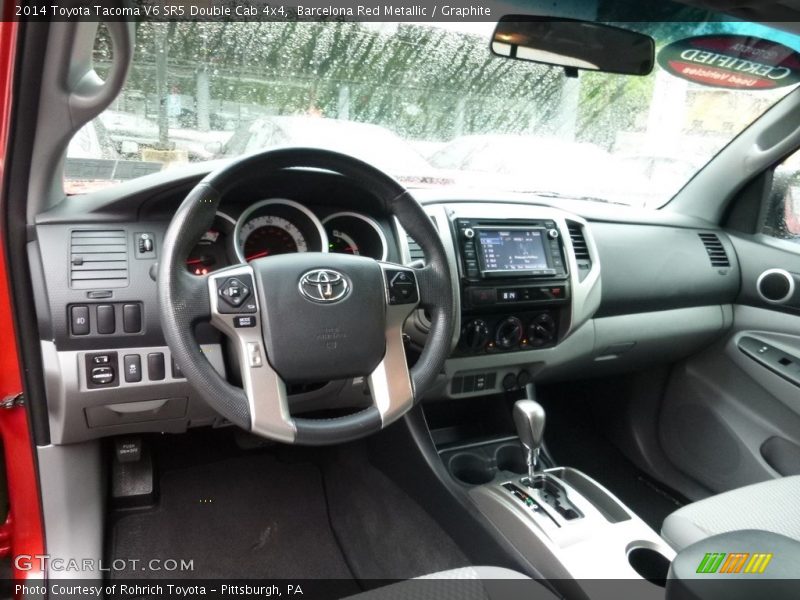 Barcelona Red Metallic / Graphite 2014 Toyota Tacoma V6 SR5 Double Cab 4x4