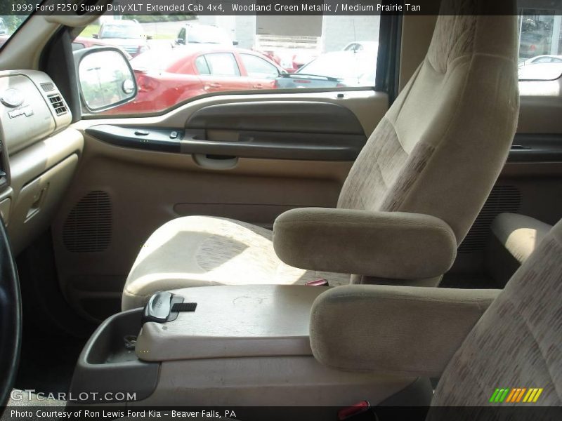 Woodland Green Metallic / Medium Prairie Tan 1999 Ford F250 Super Duty XLT Extended Cab 4x4