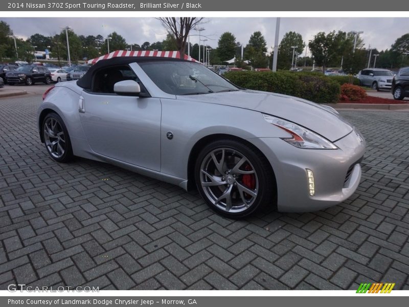 Brilliant Silver / Black 2014 Nissan 370Z Sport Touring Roadster