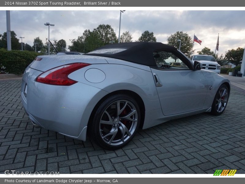 Brilliant Silver / Black 2014 Nissan 370Z Sport Touring Roadster