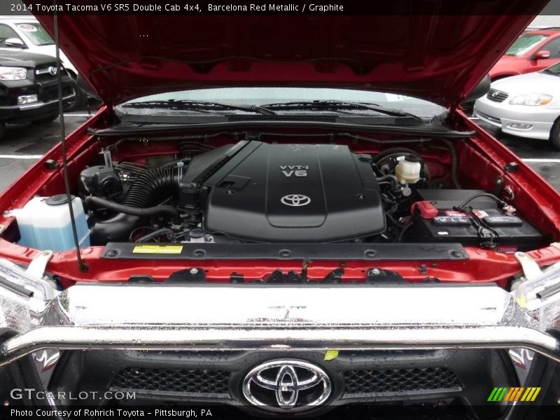 Barcelona Red Metallic / Graphite 2014 Toyota Tacoma V6 SR5 Double Cab 4x4
