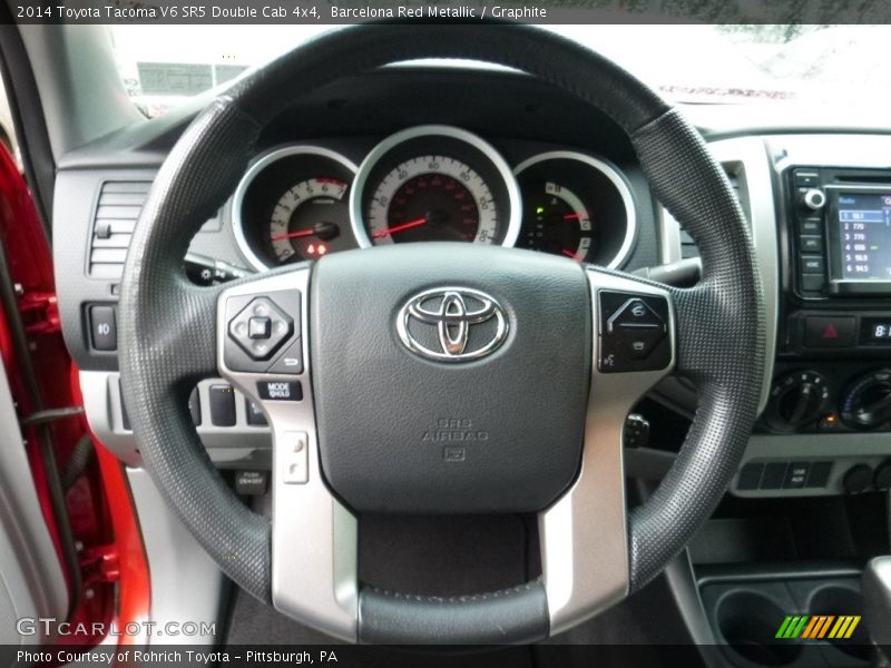 Barcelona Red Metallic / Graphite 2014 Toyota Tacoma V6 SR5 Double Cab 4x4