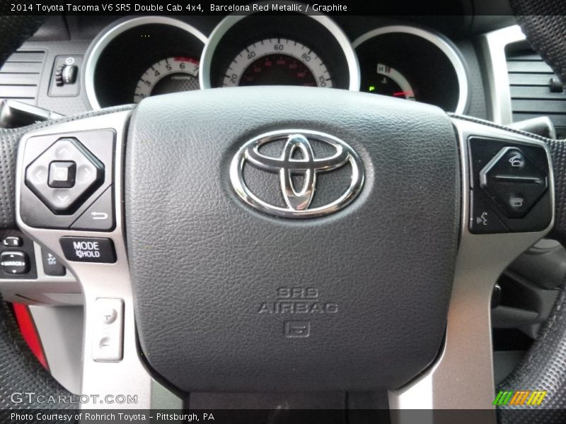 Barcelona Red Metallic / Graphite 2014 Toyota Tacoma V6 SR5 Double Cab 4x4