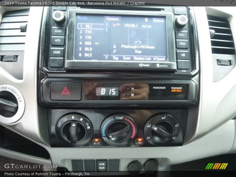 Barcelona Red Metallic / Graphite 2014 Toyota Tacoma V6 SR5 Double Cab 4x4