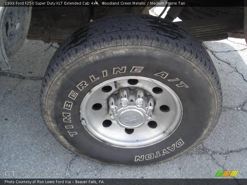 Woodland Green Metallic / Medium Prairie Tan 1999 Ford F250 Super Duty XLT Extended Cab 4x4