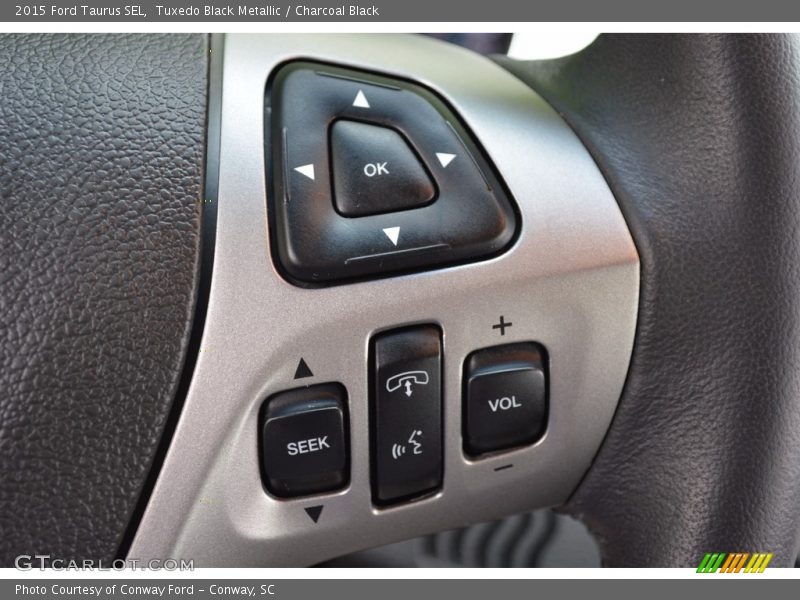 Tuxedo Black Metallic / Charcoal Black 2015 Ford Taurus SEL