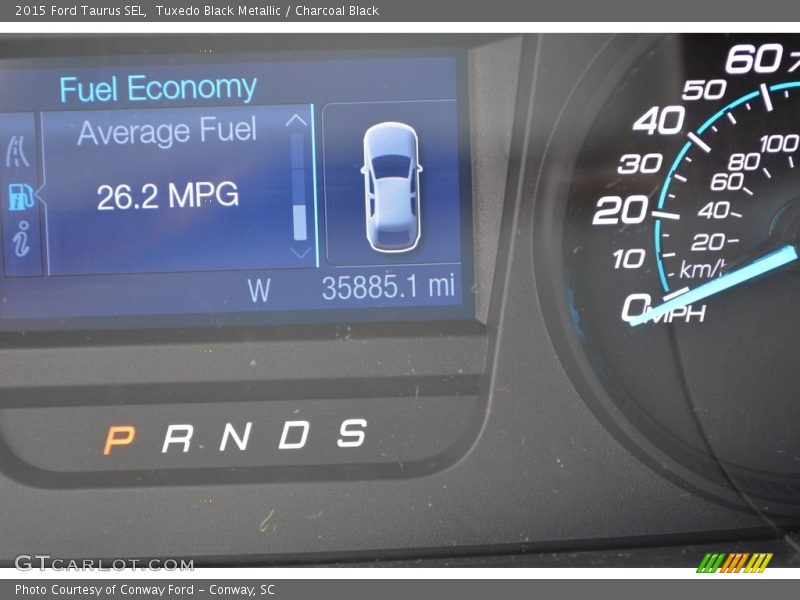 Tuxedo Black Metallic / Charcoal Black 2015 Ford Taurus SEL