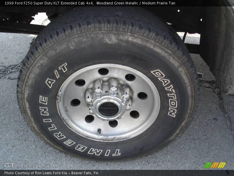 Woodland Green Metallic / Medium Prairie Tan 1999 Ford F250 Super Duty XLT Extended Cab 4x4