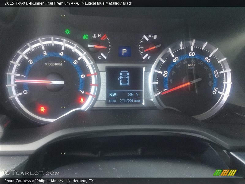 Nautical Blue Metallic / Black 2015 Toyota 4Runner Trail Premium 4x4