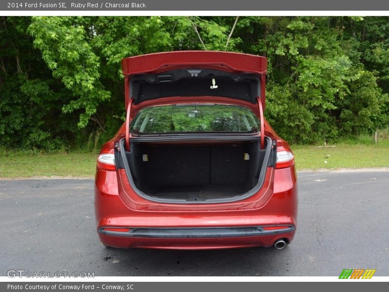 Ruby Red / Charcoal Black 2014 Ford Fusion SE