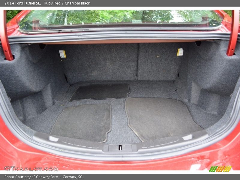 Ruby Red / Charcoal Black 2014 Ford Fusion SE
