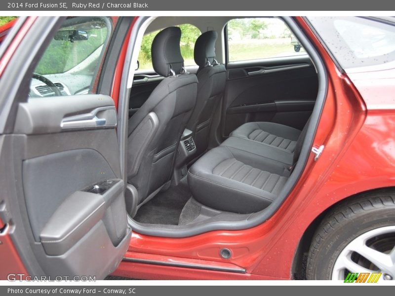 Ruby Red / Charcoal Black 2014 Ford Fusion SE