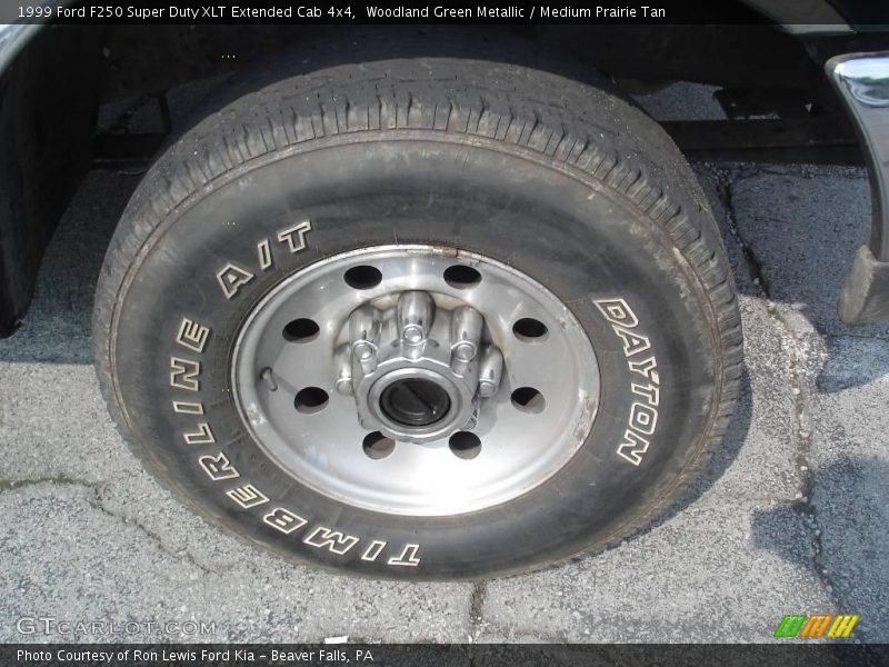 Woodland Green Metallic / Medium Prairie Tan 1999 Ford F250 Super Duty XLT Extended Cab 4x4