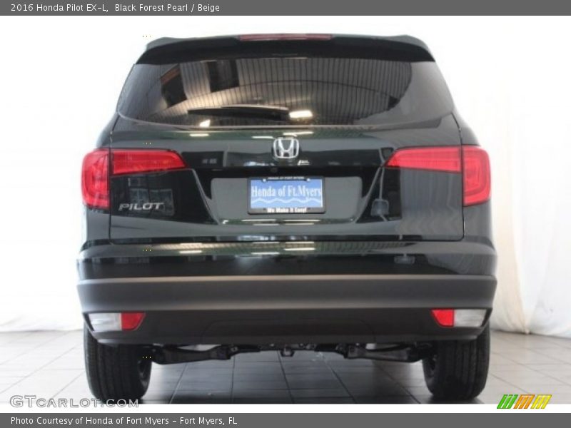 Black Forest Pearl / Beige 2016 Honda Pilot EX-L