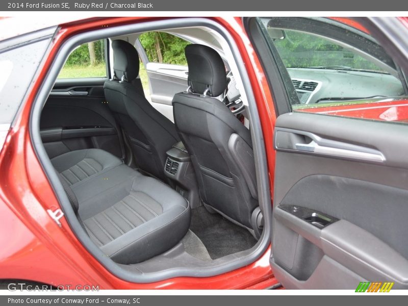 Ruby Red / Charcoal Black 2014 Ford Fusion SE
