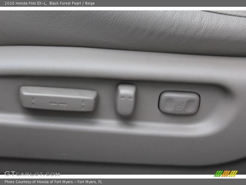 Black Forest Pearl / Beige 2016 Honda Pilot EX-L