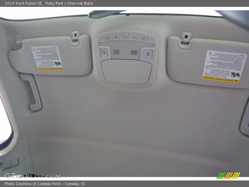 Ruby Red / Charcoal Black 2014 Ford Fusion SE